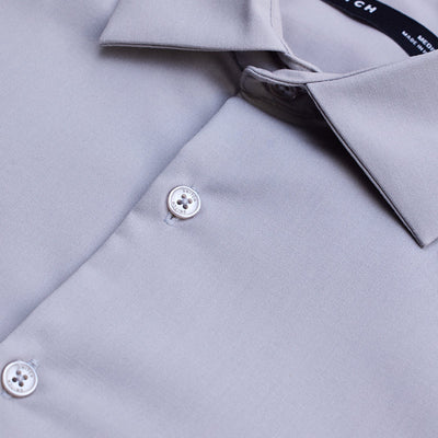 Light Grey Slim Fit Stretch Shirt