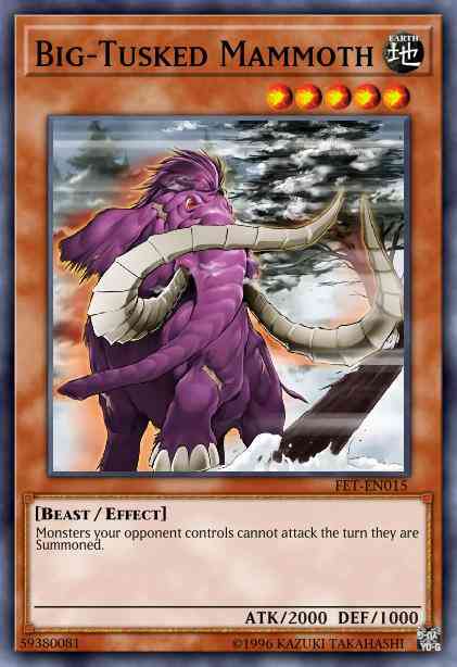 Big-Tusked Mammoth - FET-EN015 - Rare - 1st Edition