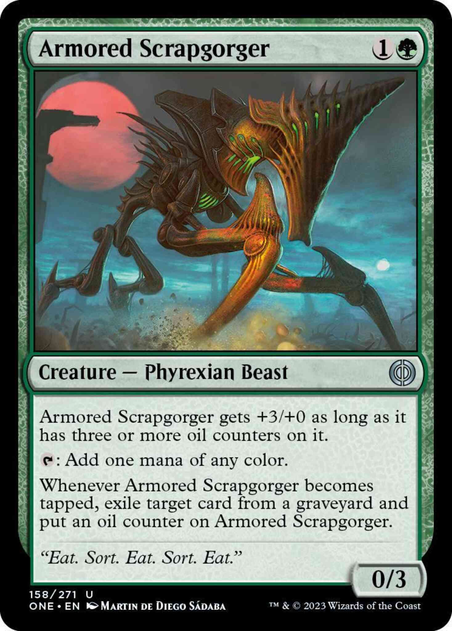 Armored Scrapgorger [158] [Phyrexia: All Will Be One] [Non-Foil]
