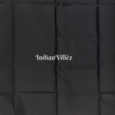 Black Maheshwari Handloom Saree