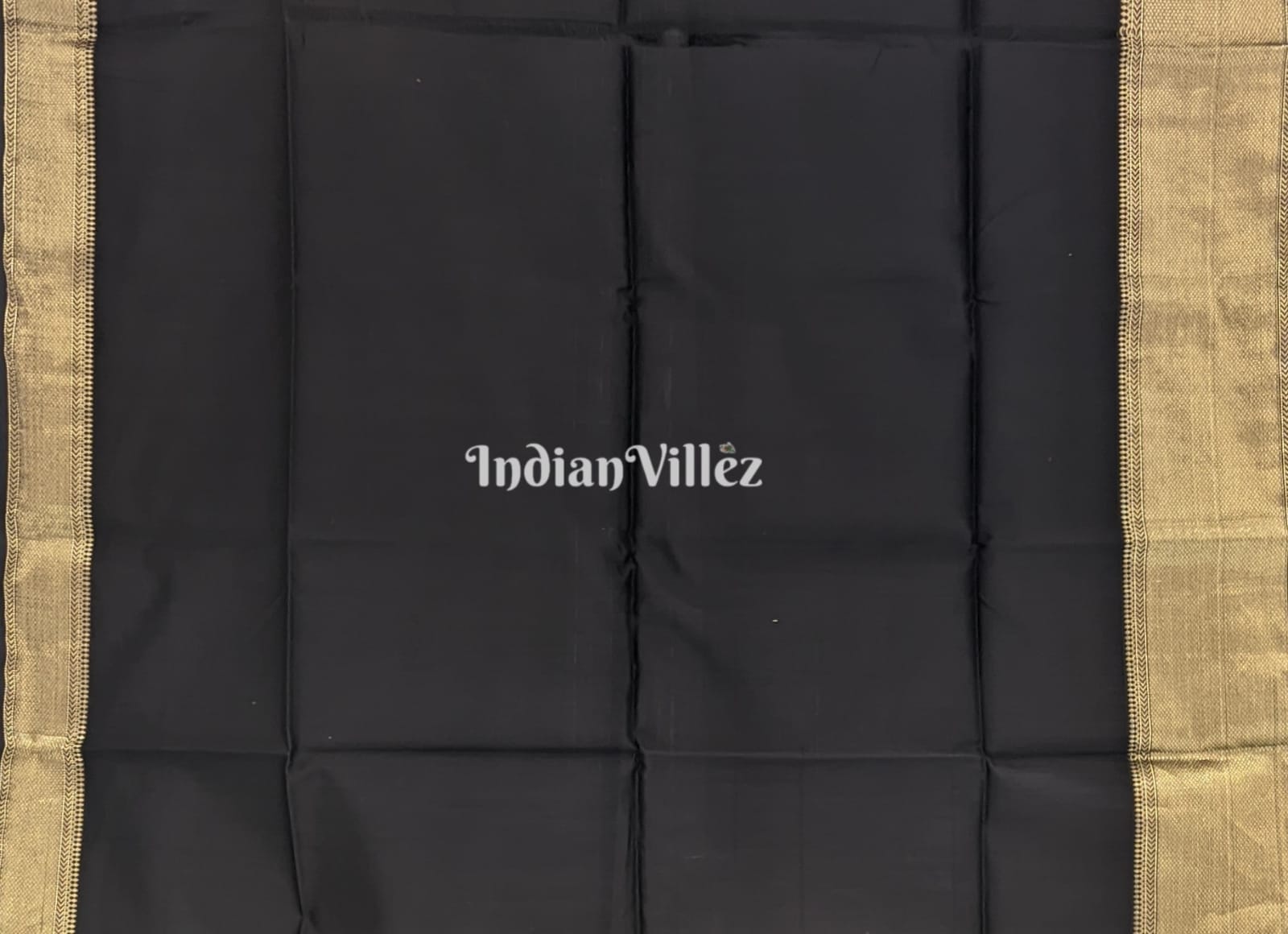 Black Maheshwari Handloom Saree