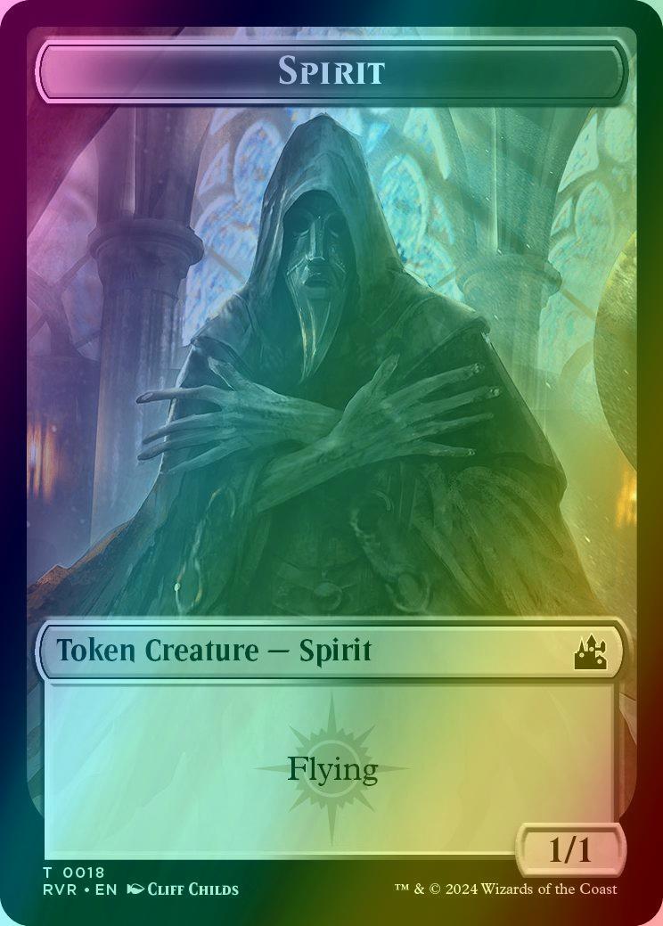 Angel Token (03) // Spirit Token (18) [Ravnica Remastered: Tokens] [Foil]