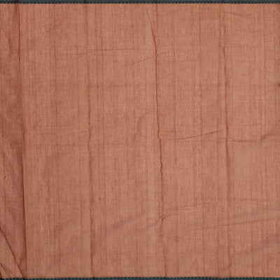 Brown Handloom Kanchi Cotton Saree With Annam & Diamond Buttas