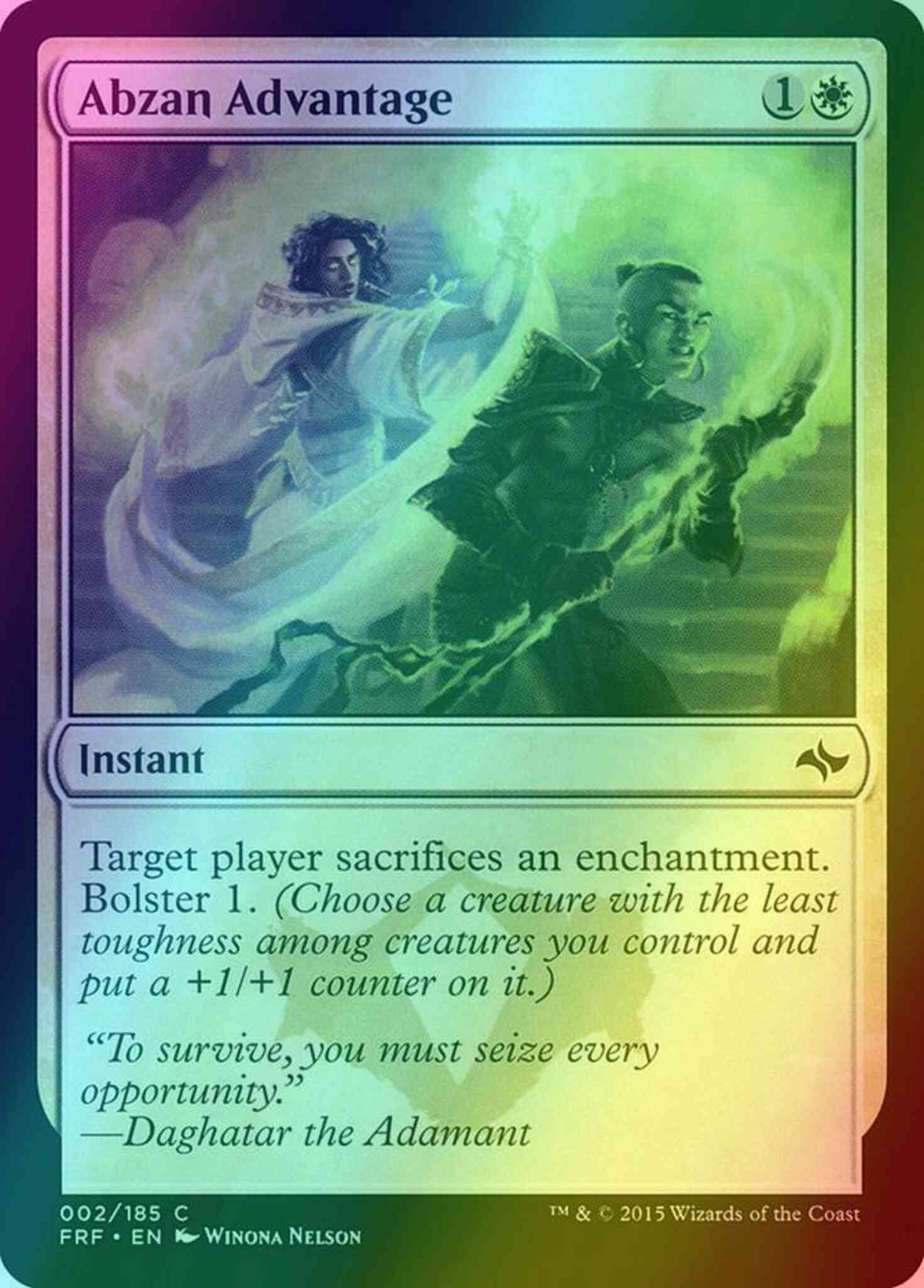 Abzan Advantage [2] [Fate Reforged] [Foil]