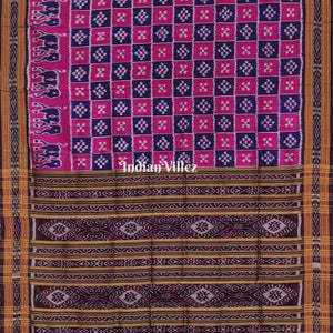 Pink Body Pasapali Khandua Silk Saree