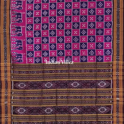 Pink Body Pasapali Khandua Silk Saree