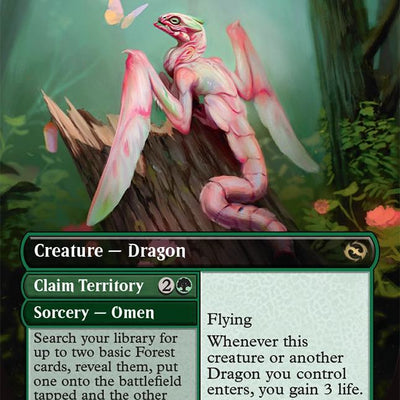 Bloomvine Regent // Claim Territory // Bloomvine Regent // Claim Territory [381] [Borderless] [Tarkir: Dragonstorm] [Non-Foil]