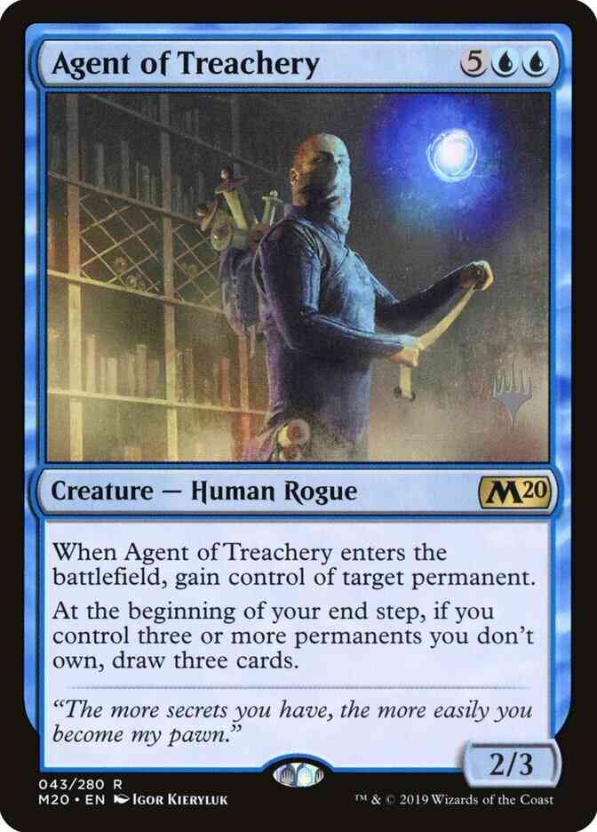 Agent of Treachery [43p] [Promo Pack] [Core Set 2020 Promos] [Foil]