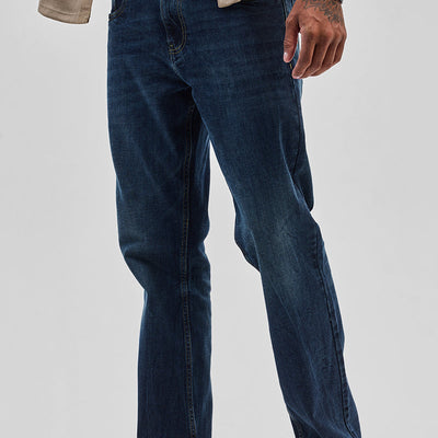 Dark Blue Bootcut Jeans