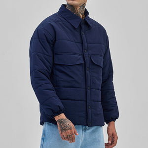 Navy Double Pocket Jacket
