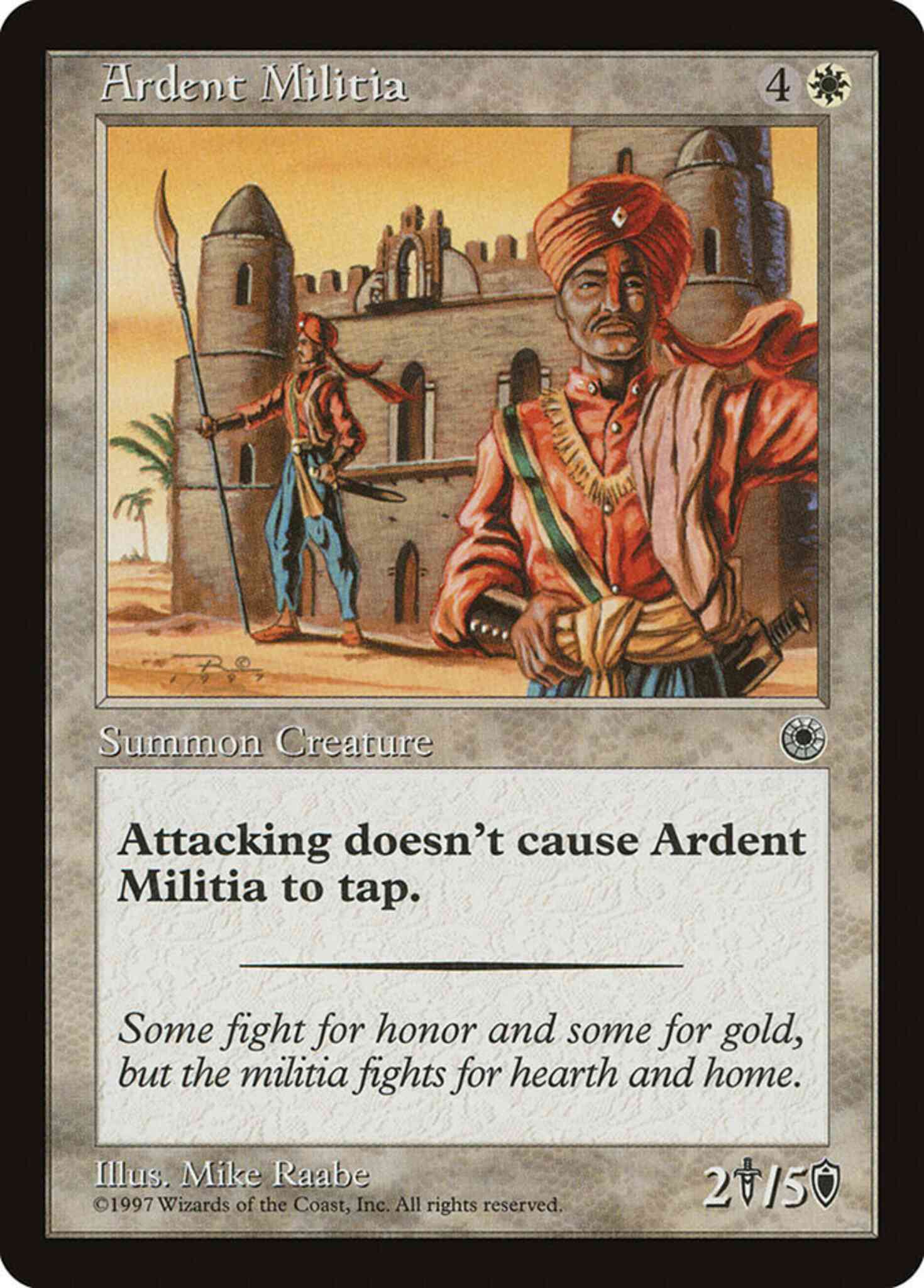 Ardent Militia [4] [Portal 1] [Non-Foil]