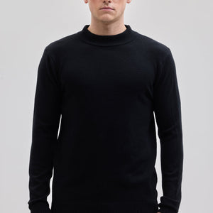 Black Knitted Sweatshirt