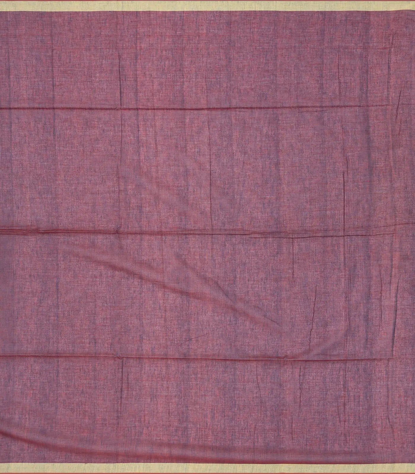 Lilac Handloom Bengal Cotton Saree With Fish Motifs