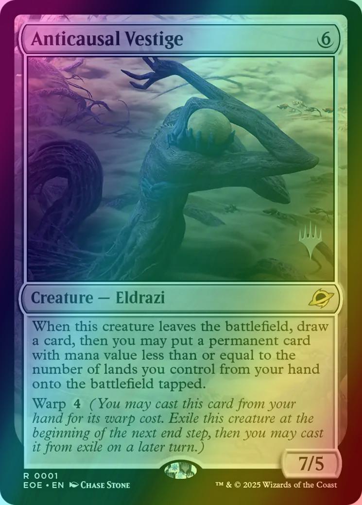 Anticausal Vestige [1p] [Promo Pack] [Edge of Eternities: Promos] [Foil]