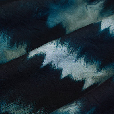 Navy Abstract Regular Fit Shirt