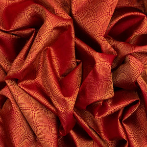 Crimson Handloom Kanchipuram Silk Saree With Jaal Motifs