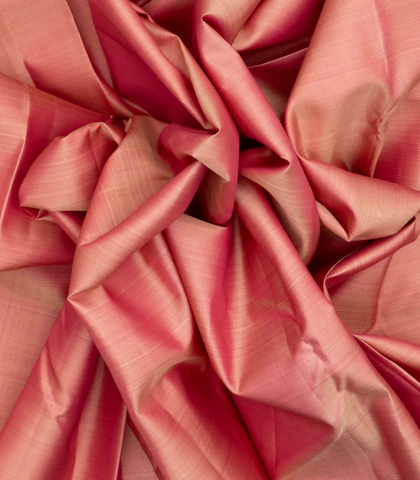 Dusty Pink Handloom Kanchipuram Silk Saree With Contrast Zari Border