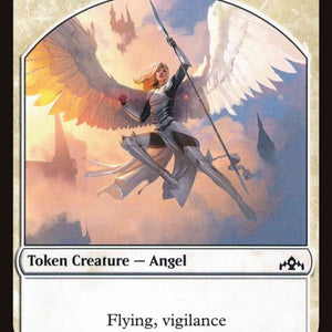 Angel Token (01) // Warrior Token (17) [TGRN-1] [GRN/AKH Set Symbol] [The List] [Non-Foil]