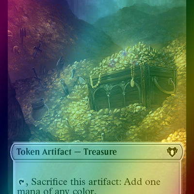 Bird Illusion Token (11) // Treasure Token (48) [Commander Masters: Tokens] [Foil]