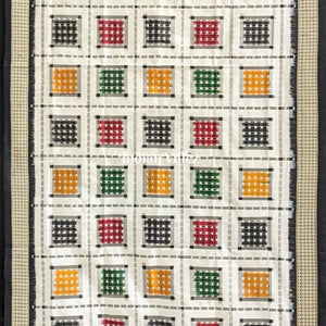 Multicolor Ashwin Theme Pure Sambalpuri Silk Dupatta