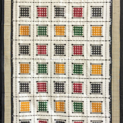 Multicolor Ashwin Theme Pure Sambalpuri Silk Dupatta