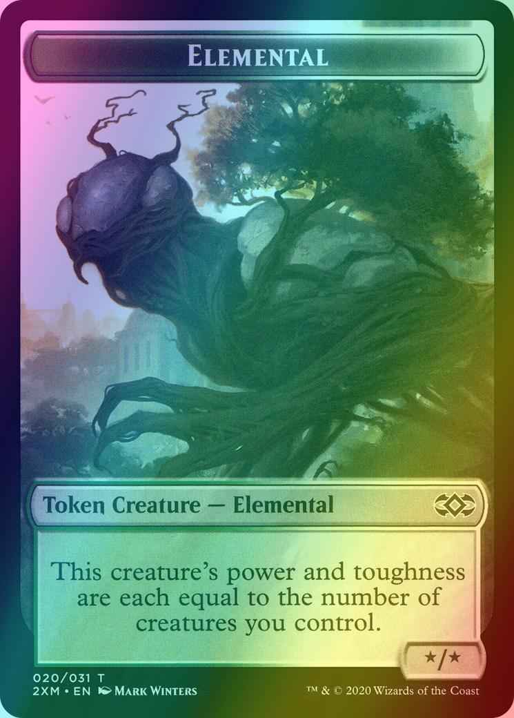 Ape Token (12) // Elemental Token (20) [Double Masters Tokens] [Foil]