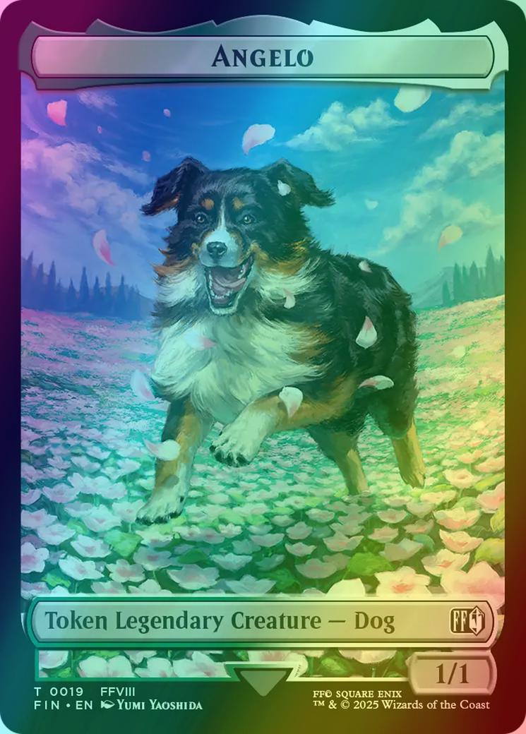 Angelo Token (19) // Darkstar Token (20) [FINAL FANTASY: Tokens] [Foil]