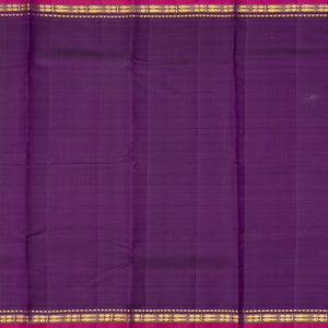 Cream Handloom Korvai Kanchipuram Silk Saree With Contrast Temple Border