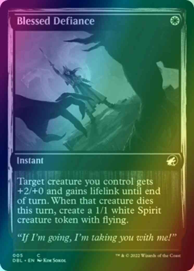 Blessed Defiance [5] [Innistrad: Double Feature] [Foil]