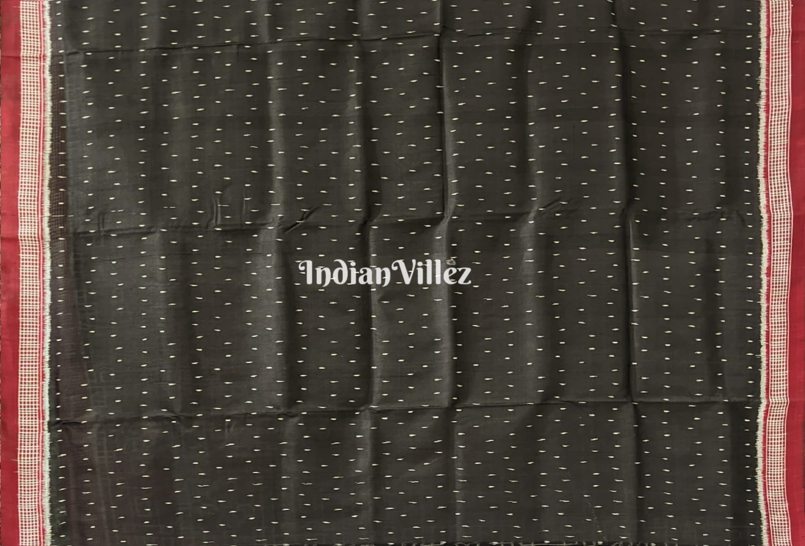 Black Maroon Odisha Ikat Contemporary Silk Saree