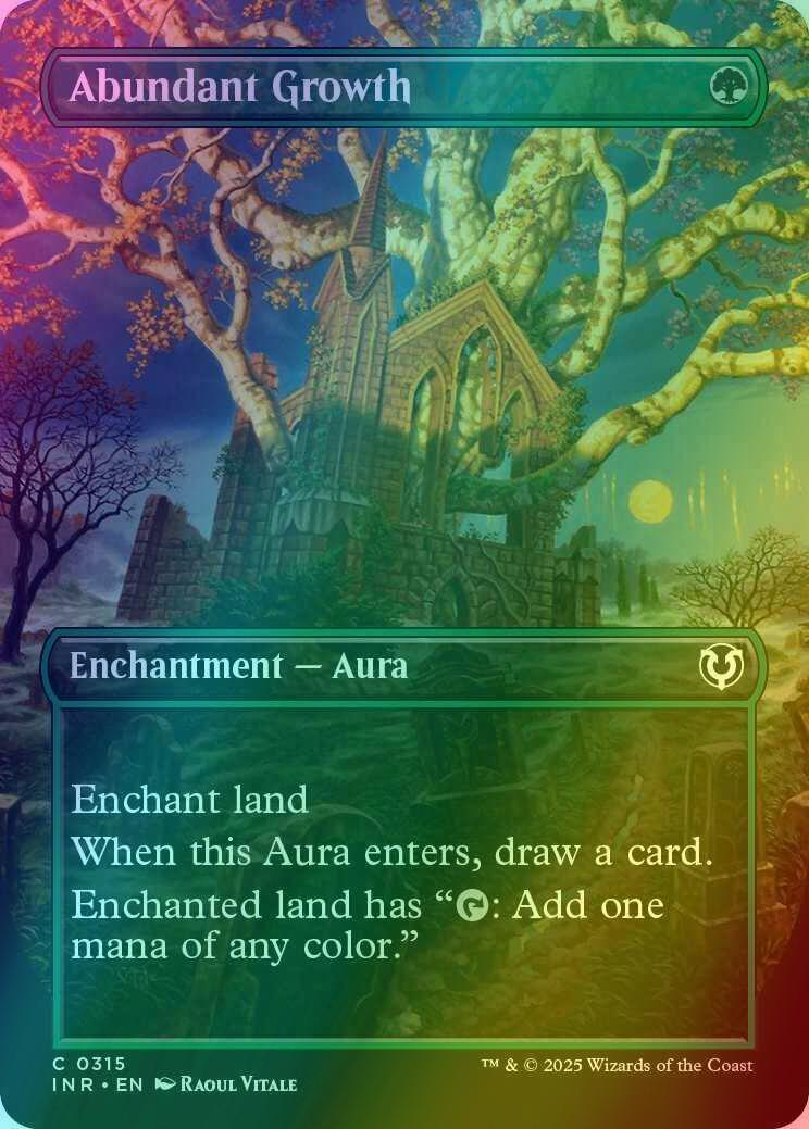 Abundant Growth [315] [Borderless] [Innistrad Remastered] [Foil]