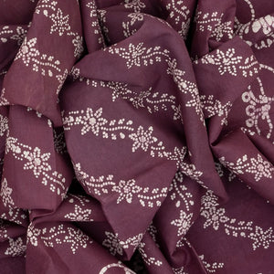 Lilac Sungudi Cotton Saree With Tie & Dye Floral Motifs