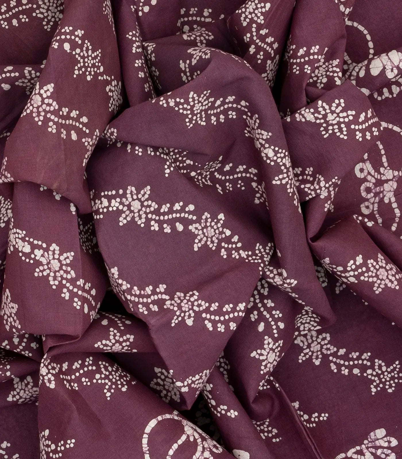 Lilac Sungudi Cotton Saree With Tie & Dye Floral Motifs