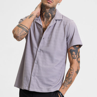 Lavender Stripes Box Fit Shirt
