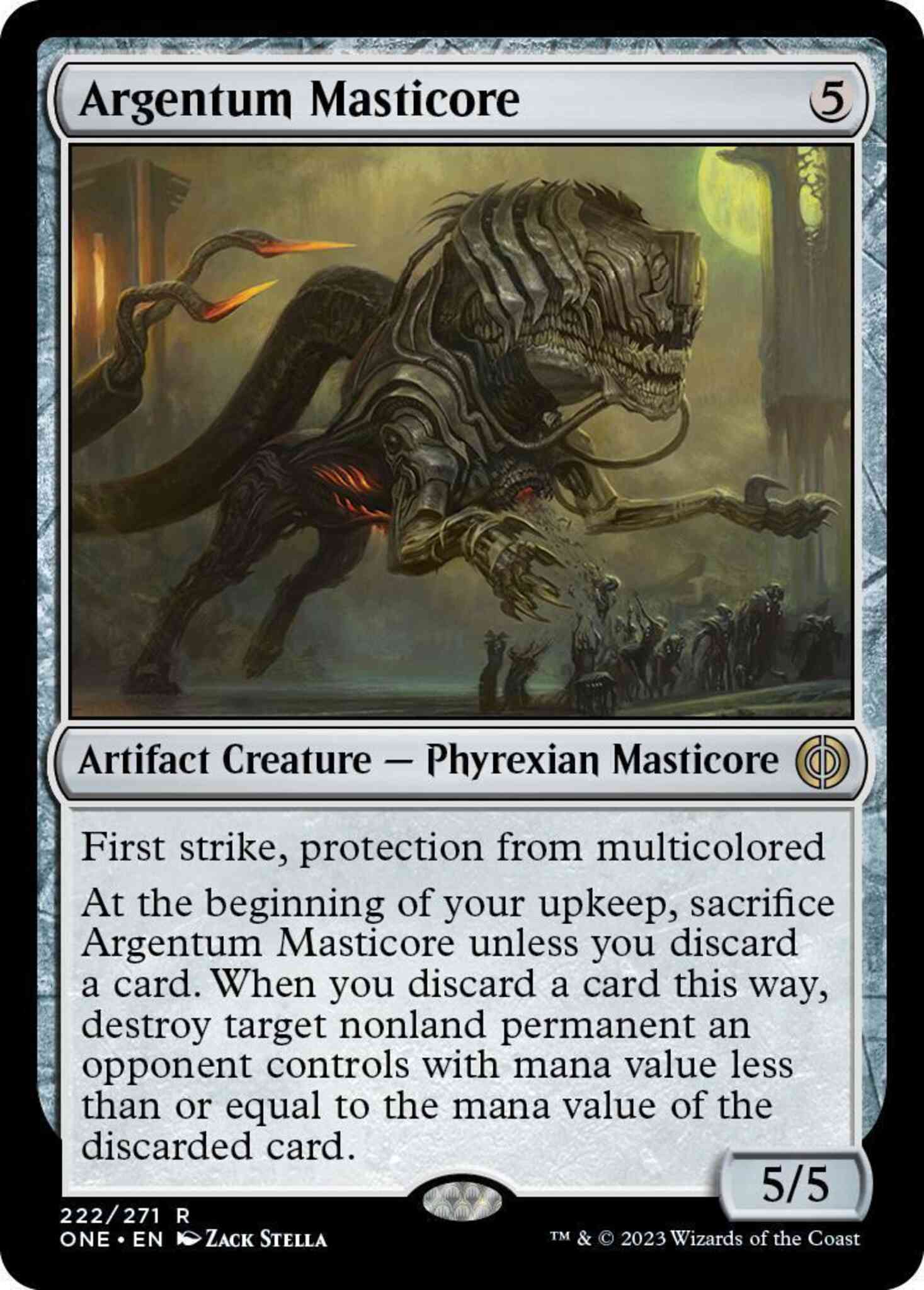 Argentum Masticore [222] [Phyrexia: All Will Be One] [Non-Foil]