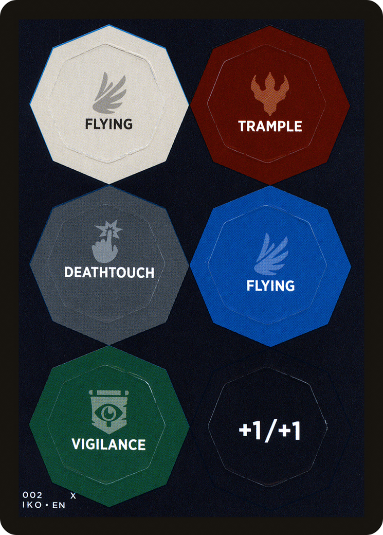 Ability Punchcard (Thin) [01/02] [14] [Ikoria Lair of Behemoths Tokens] [Non-Foil]