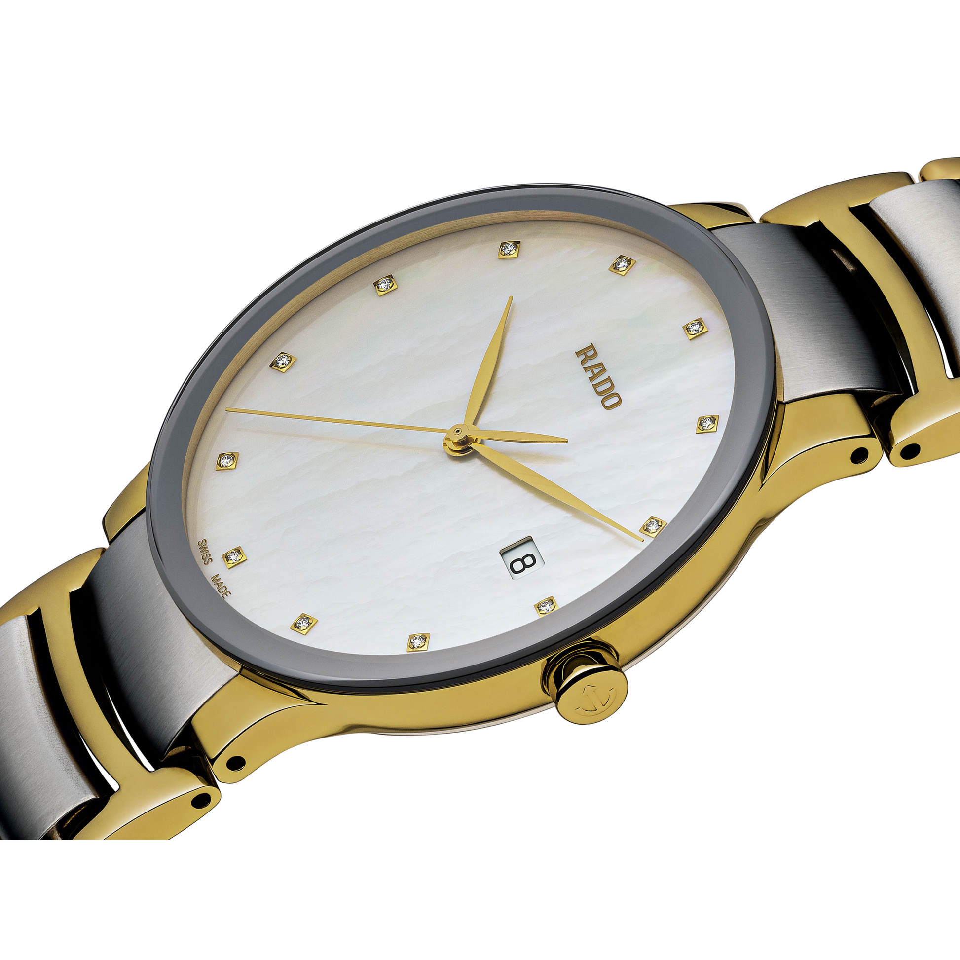 Rado Centrix White Mother-Of-Pearl Dial Women 28mm