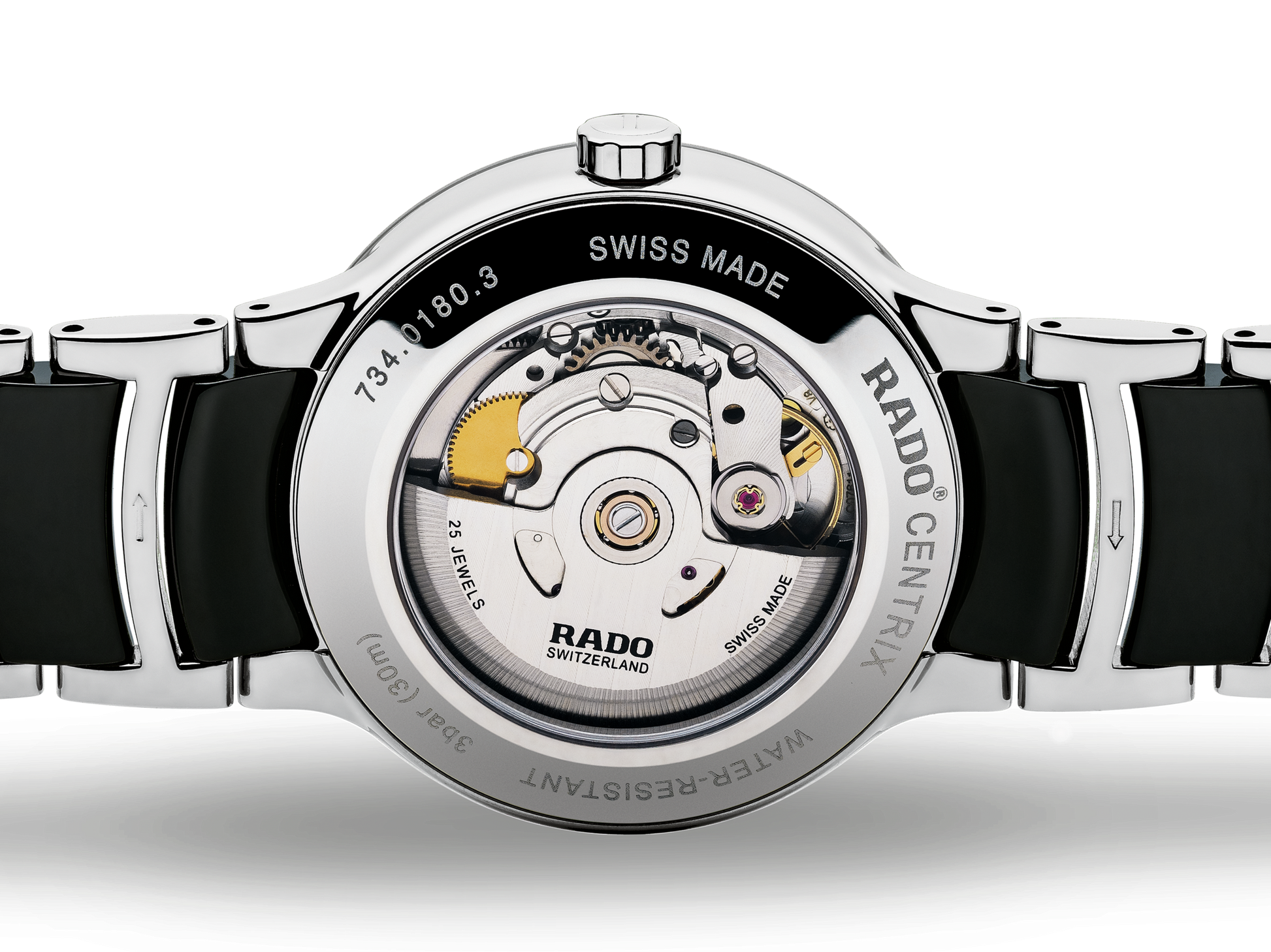 Rado Centrix Black Dial Unisex 38mm