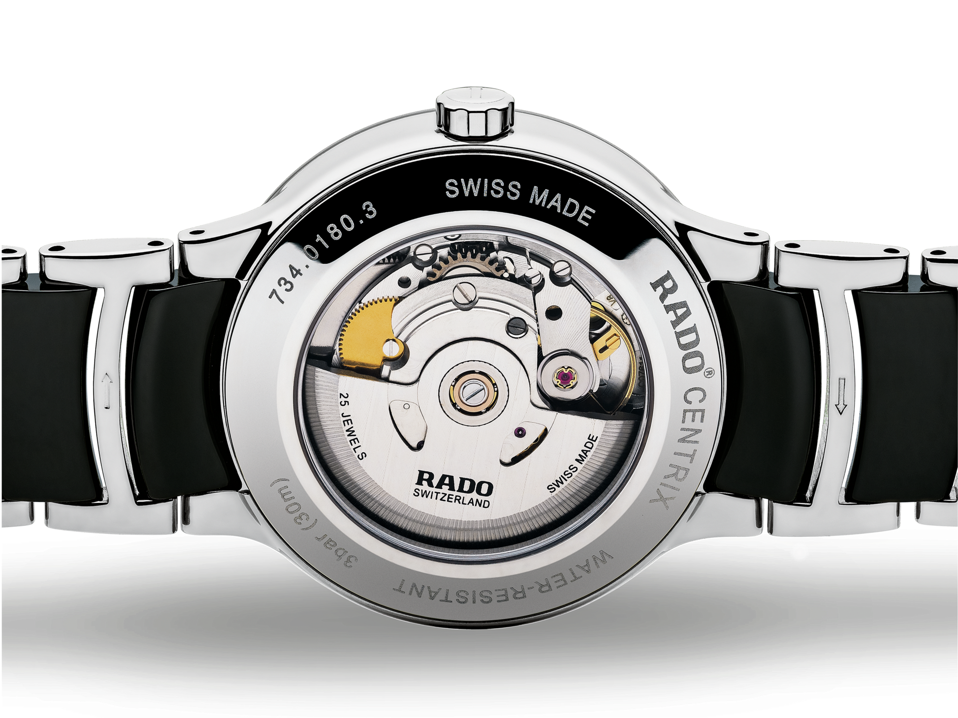 Rado Centrix Black Dial Unisex 38mm