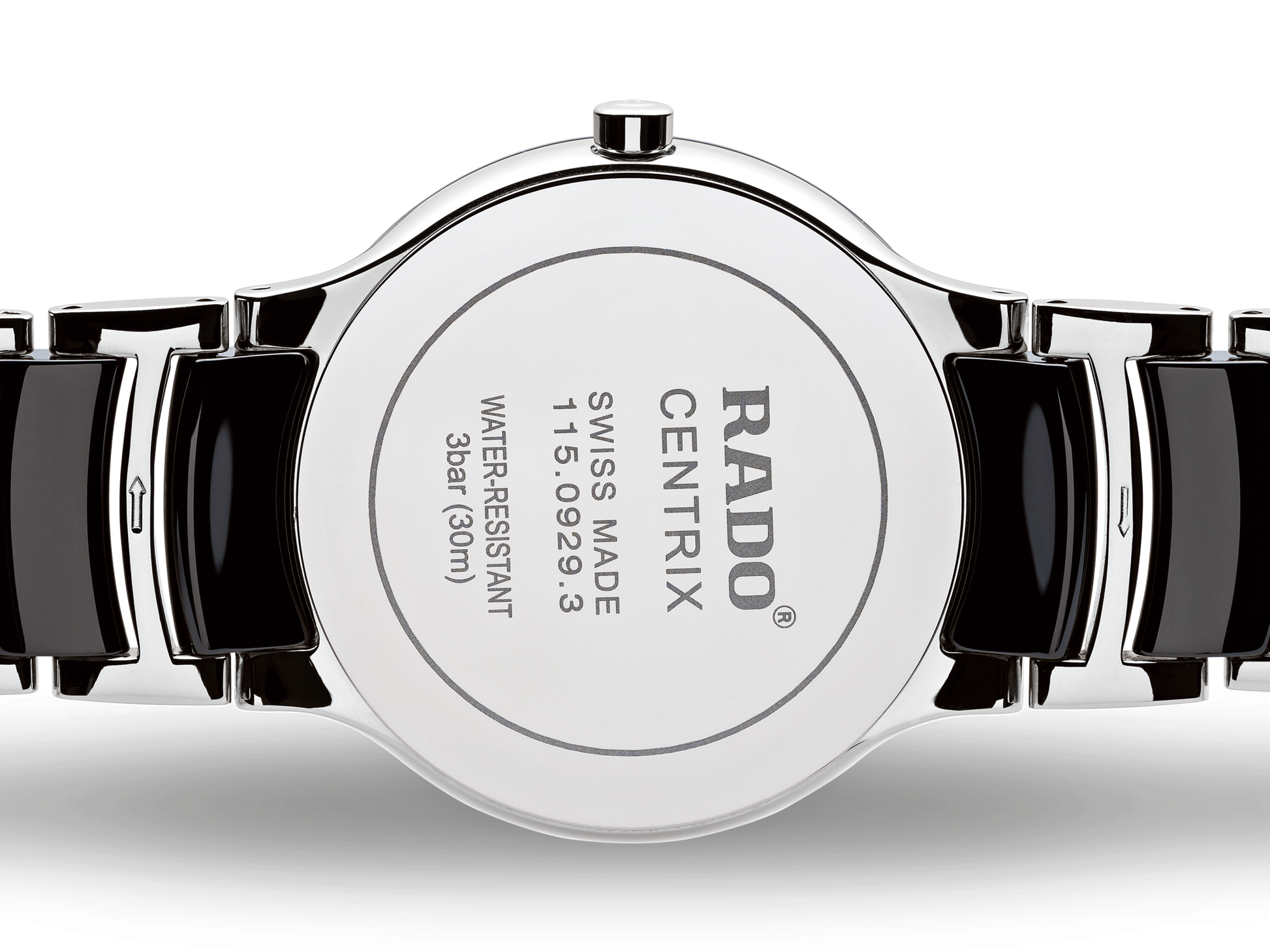 Rado Centrix Black Dial Unisex 38mm