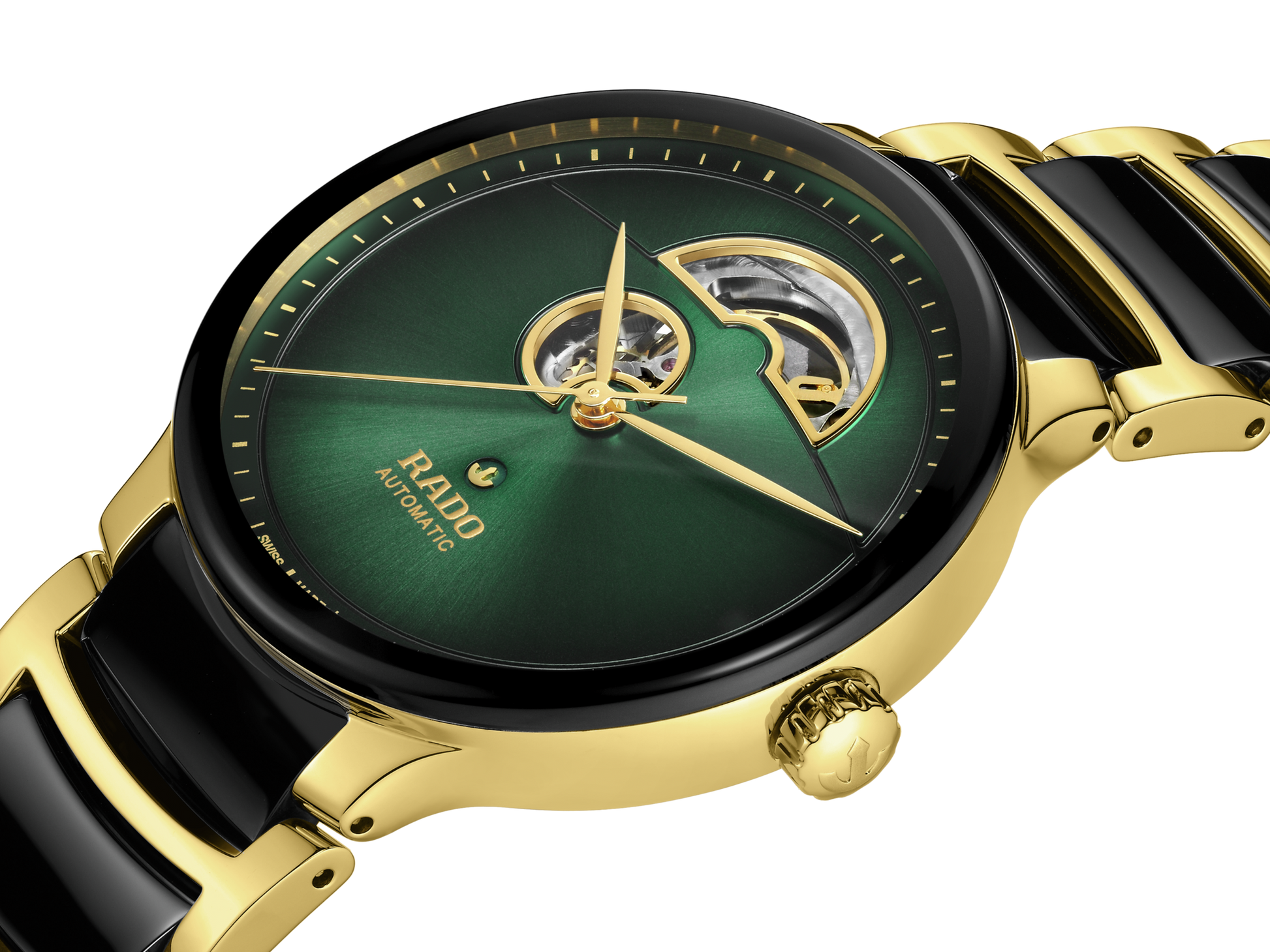 Rado Centrix Black & Green Dial Unisex 39.5mm