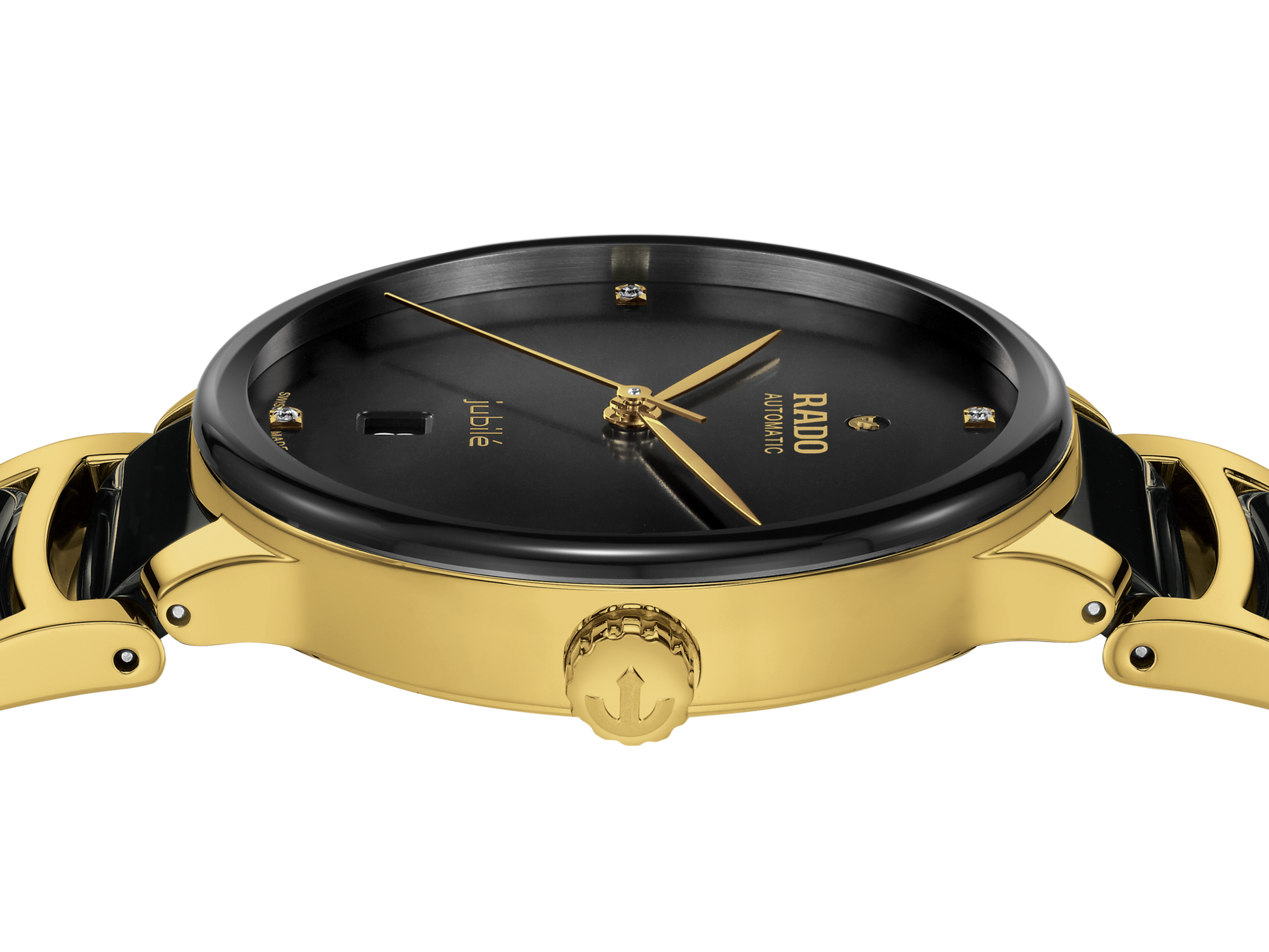 Rado Centrix Automatic Diamonds Black Dial Unisex 39.5mm
