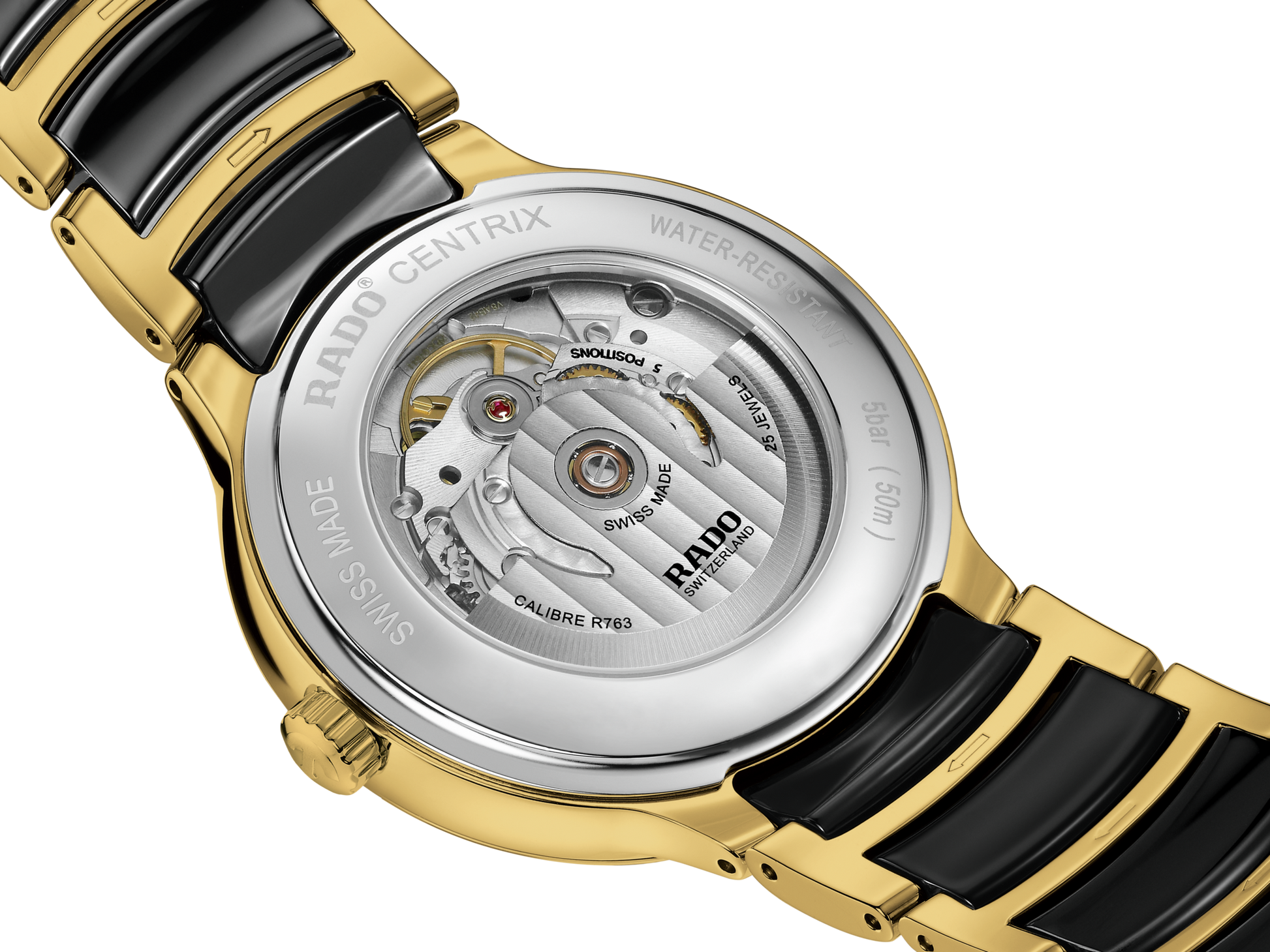 Rado Centrix Automatic Diamonds Black Dial Unisex 39.5mm