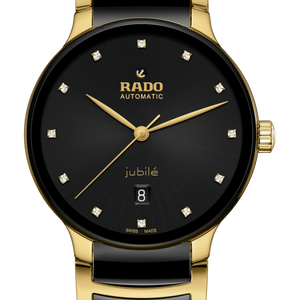 Rado Centrix Automatic Diamonds Black Dial Unisex 39.5mm
