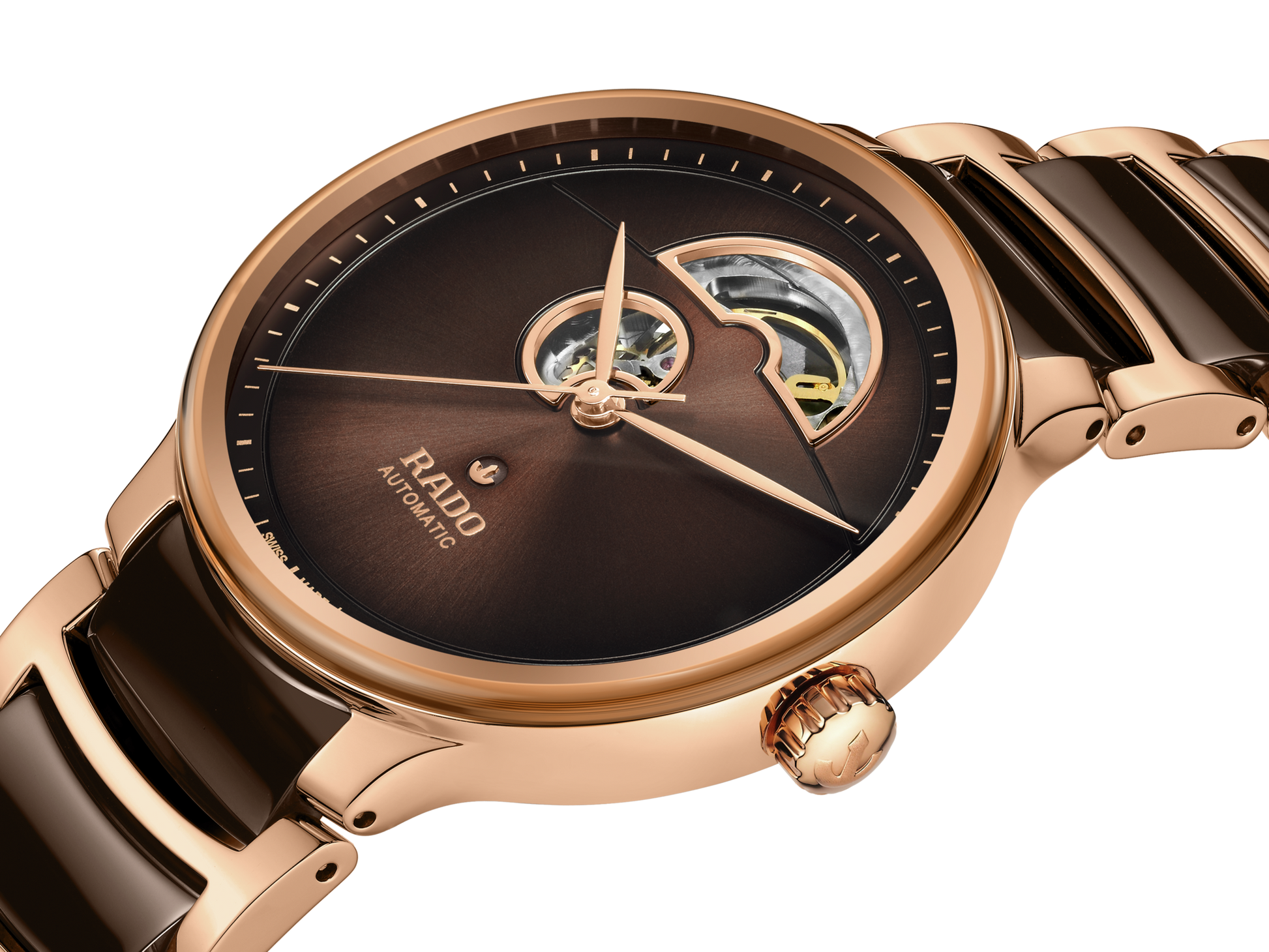 Rado Centrix Brown Dial Unisex 39.5mm
