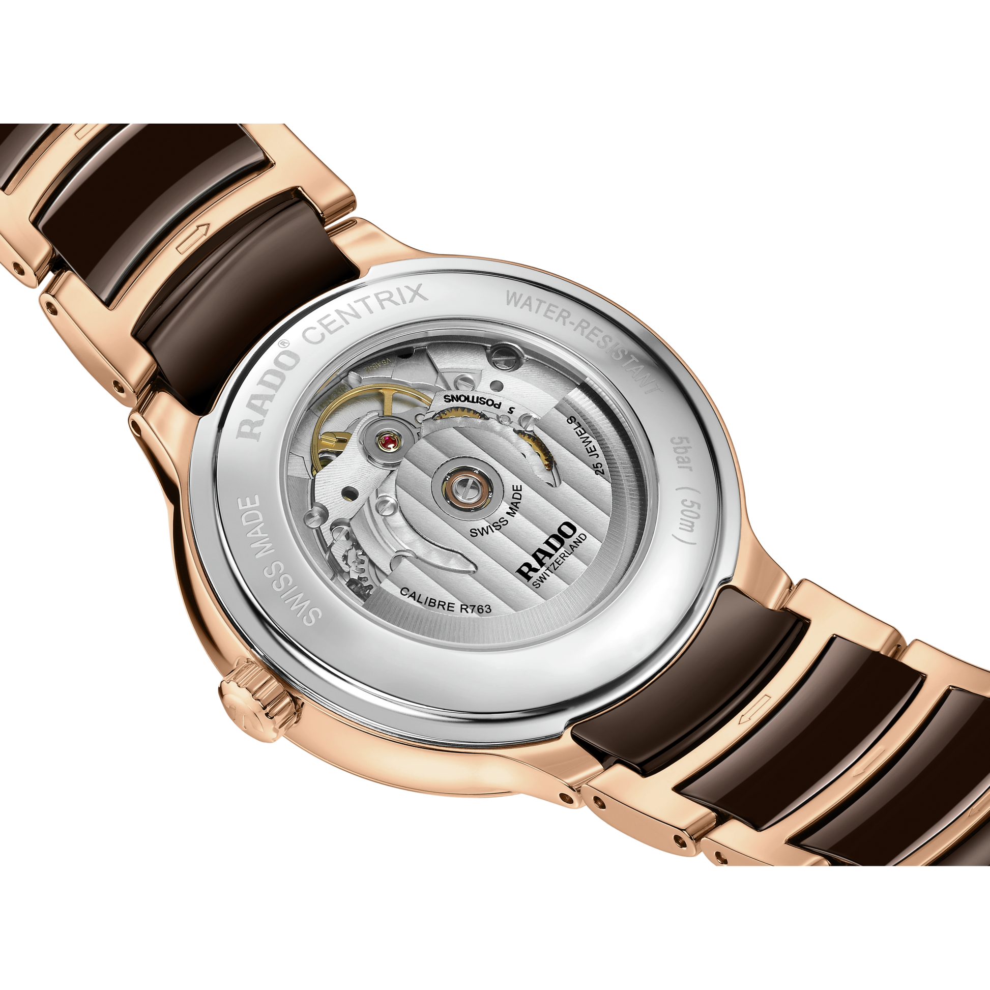 Rado Centrix Brown Dial Unisex 39.5mm