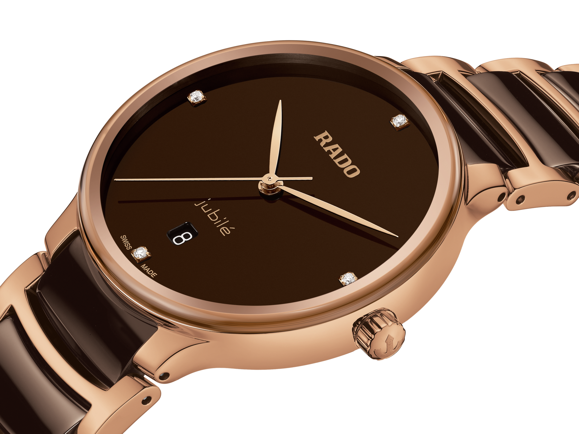 Rado Centrix Brown Dial Unisex 39.5mm