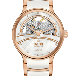 Rado Centrix Automatic Diamonds Open Heart White Dial Women 35MM
