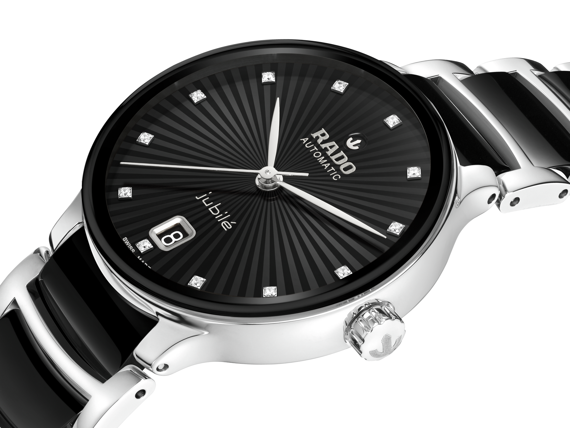 Rado Centrix Automatic Diamonds Black Dial Women 35MM