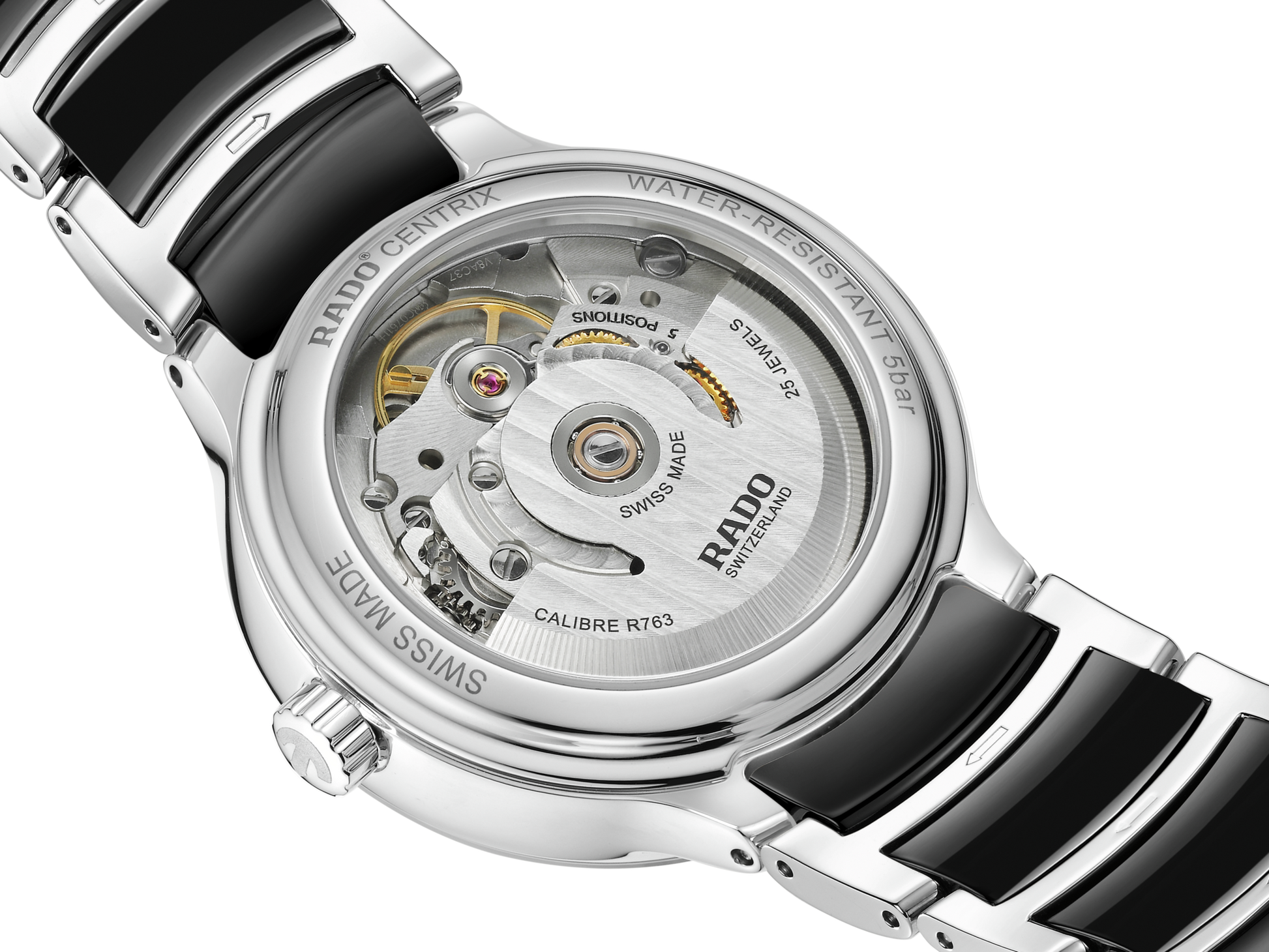 Rado Centrix Automatic Diamonds Black Dial Women 35MM